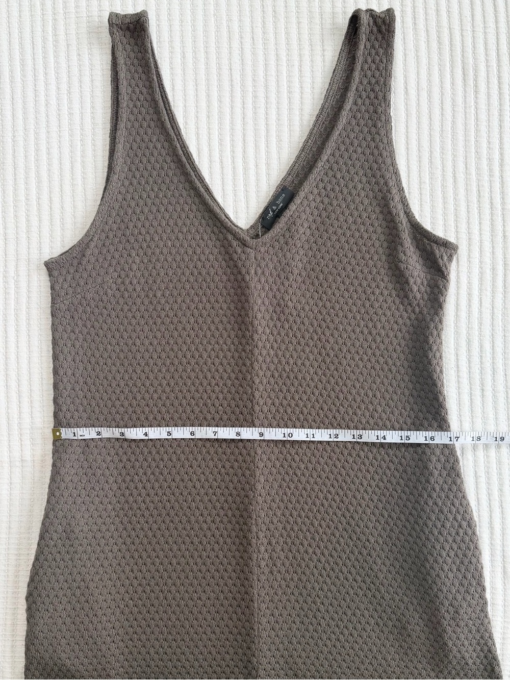 rag & bone Sleeveless V-Neck Mini Dress in Brown - Picture 7 of 9